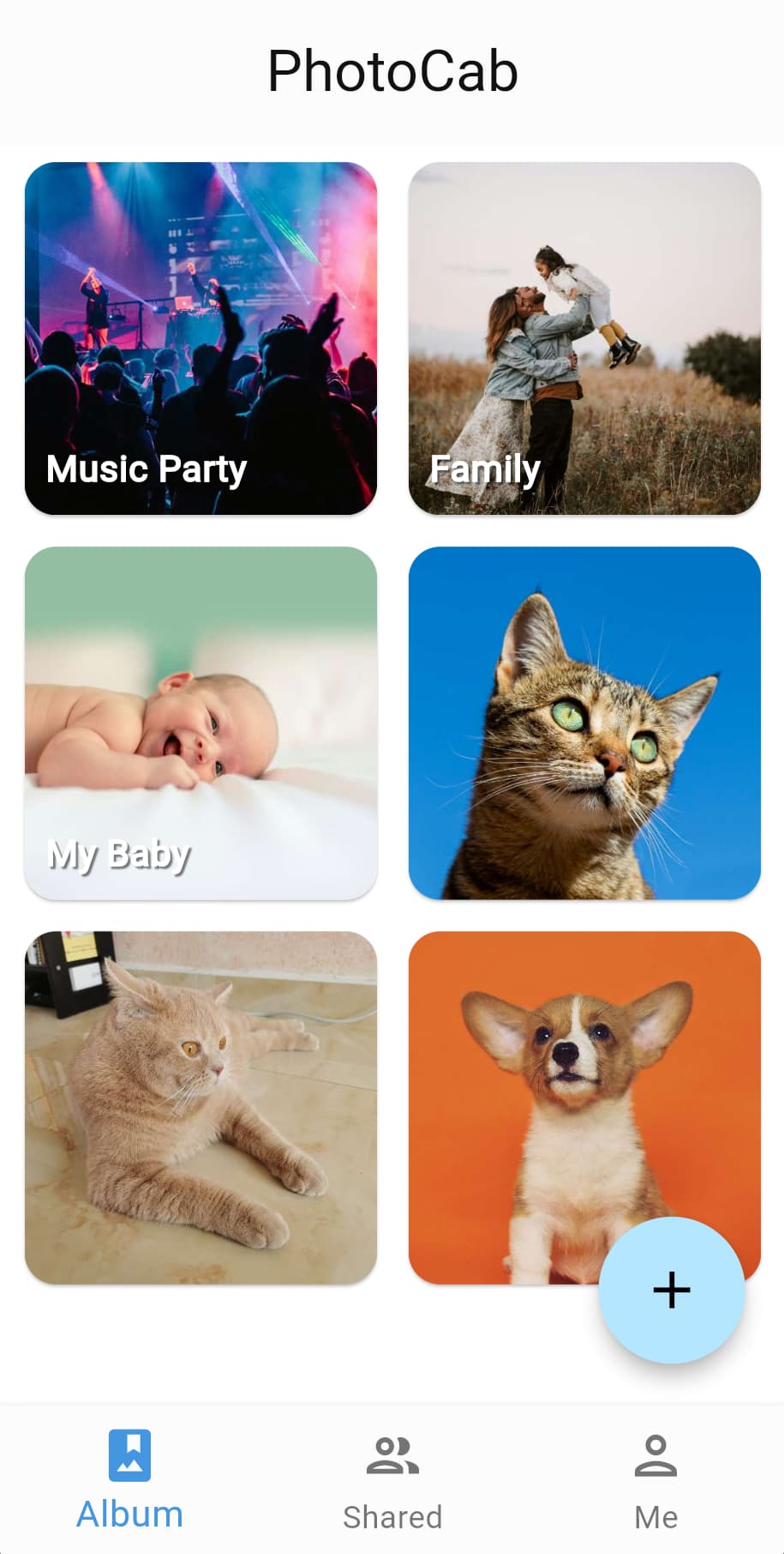 PhotoCab app preview screenshot